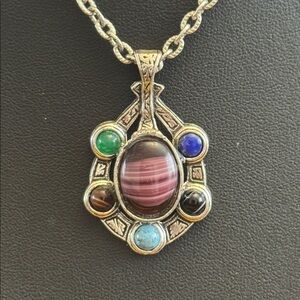 Vintage Miracle Celtic Pewter Necklce